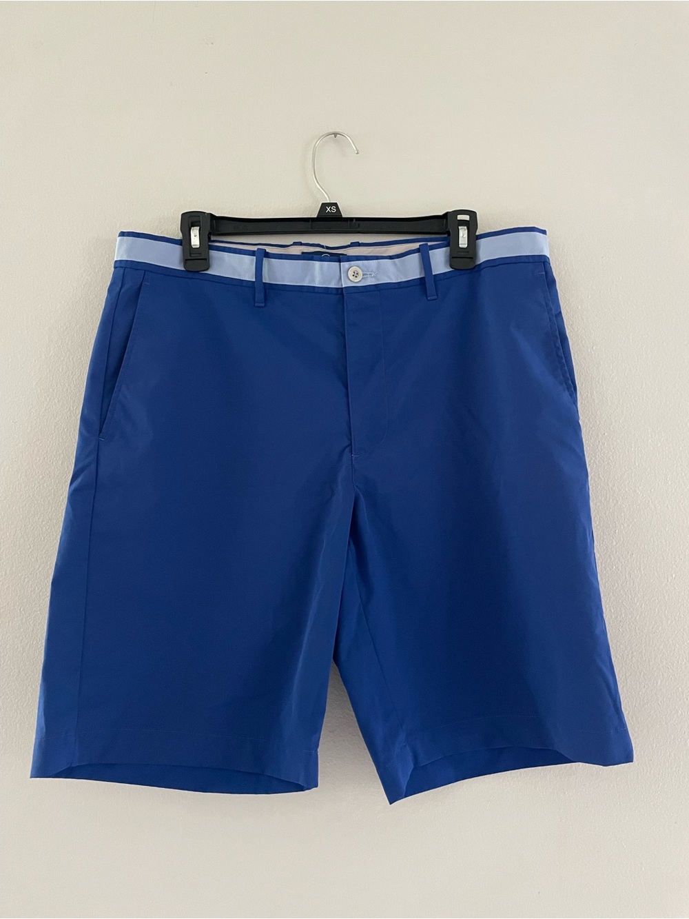 Men's Jack Nicklaus Blue Flat-Front Golf Shorts